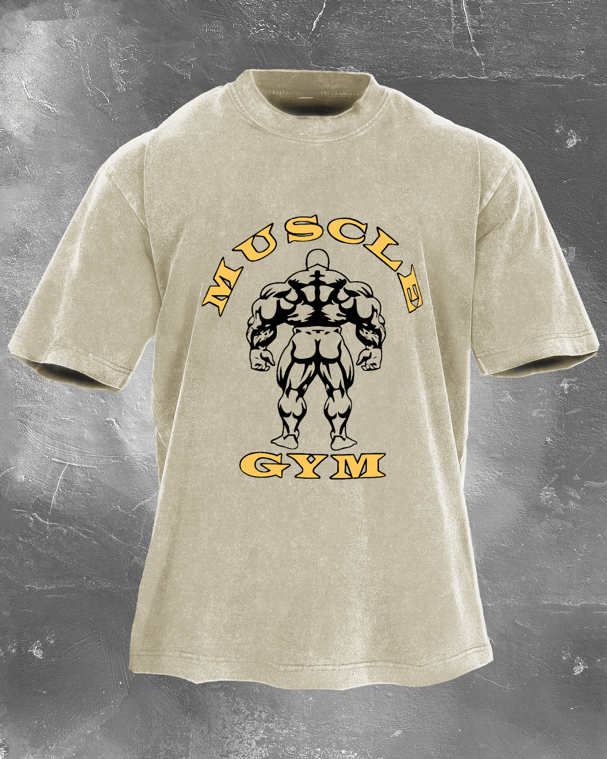 KOSZULKA MUSCLE GYM WASHED - Ironfit PL