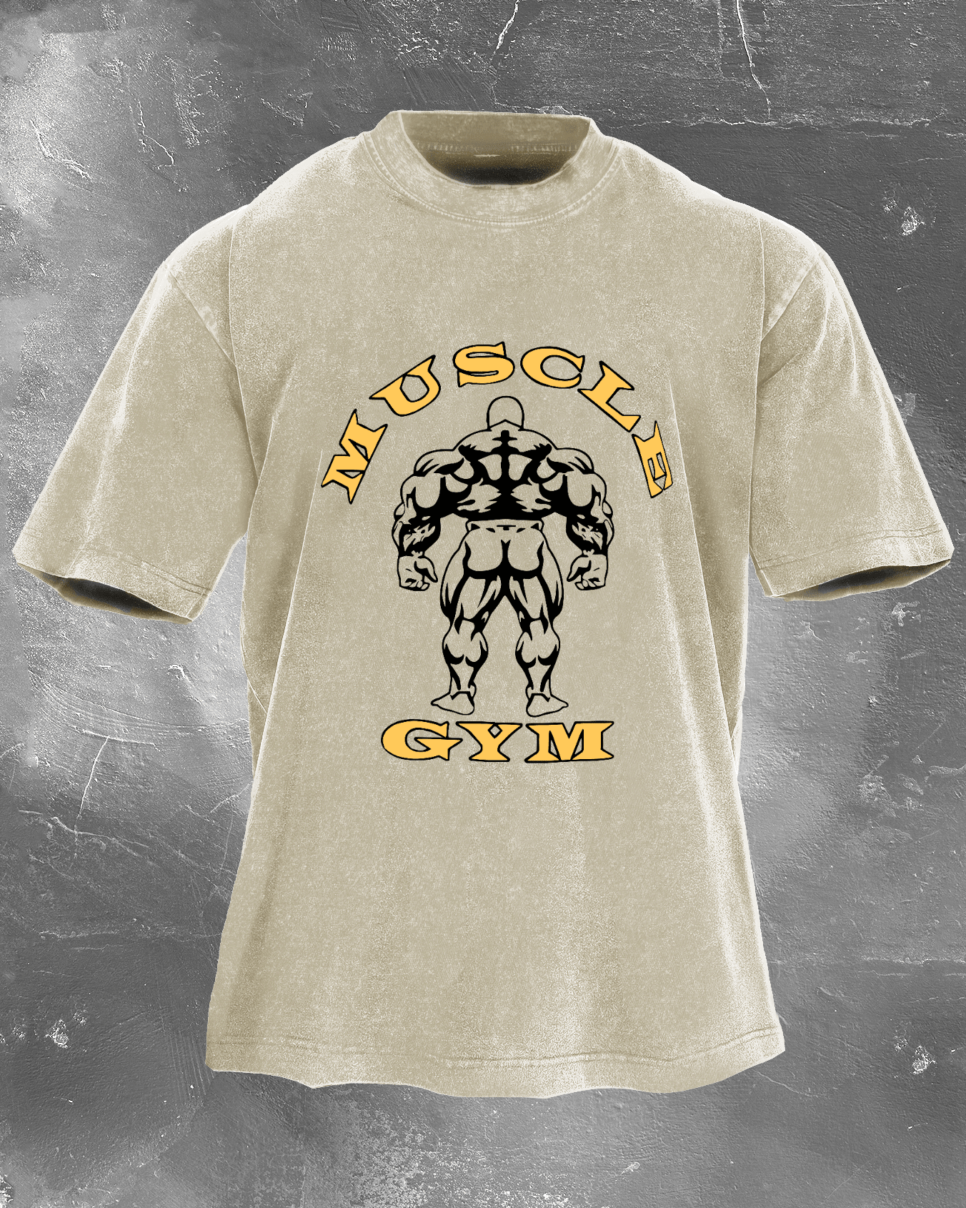 KOSZULKA MUSCLE GYM WASHED - Ironfit PL