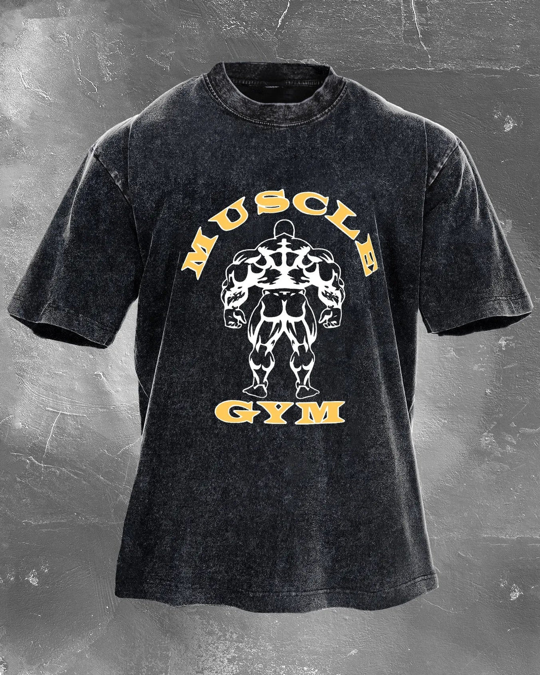 KOSZULKA MUSCLE GYM WASHED - Ironfit PL