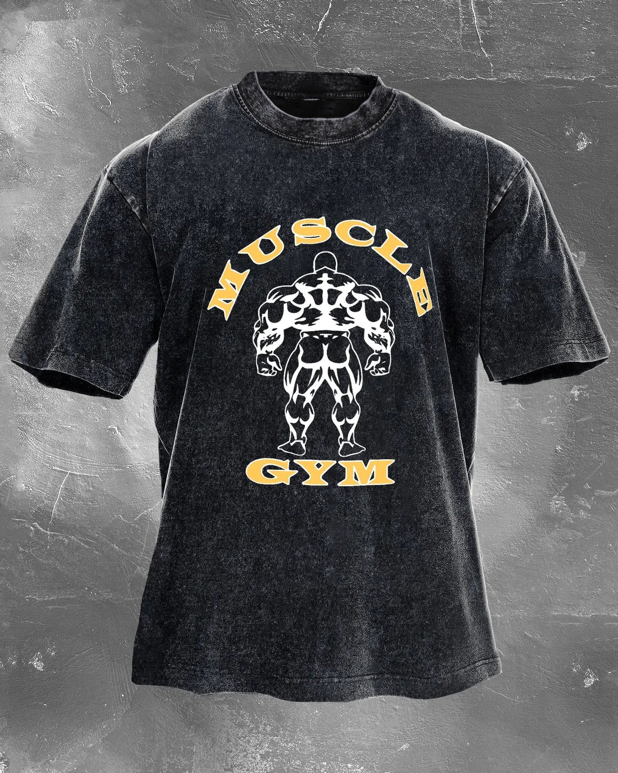 KOSZULKA MUSCLE GYM WASHED - Ironfit PL