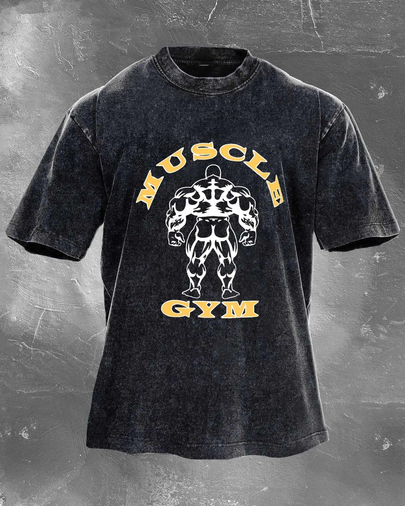 KOSZULKA MUSCLE GYM WASHED - Ironfit PL