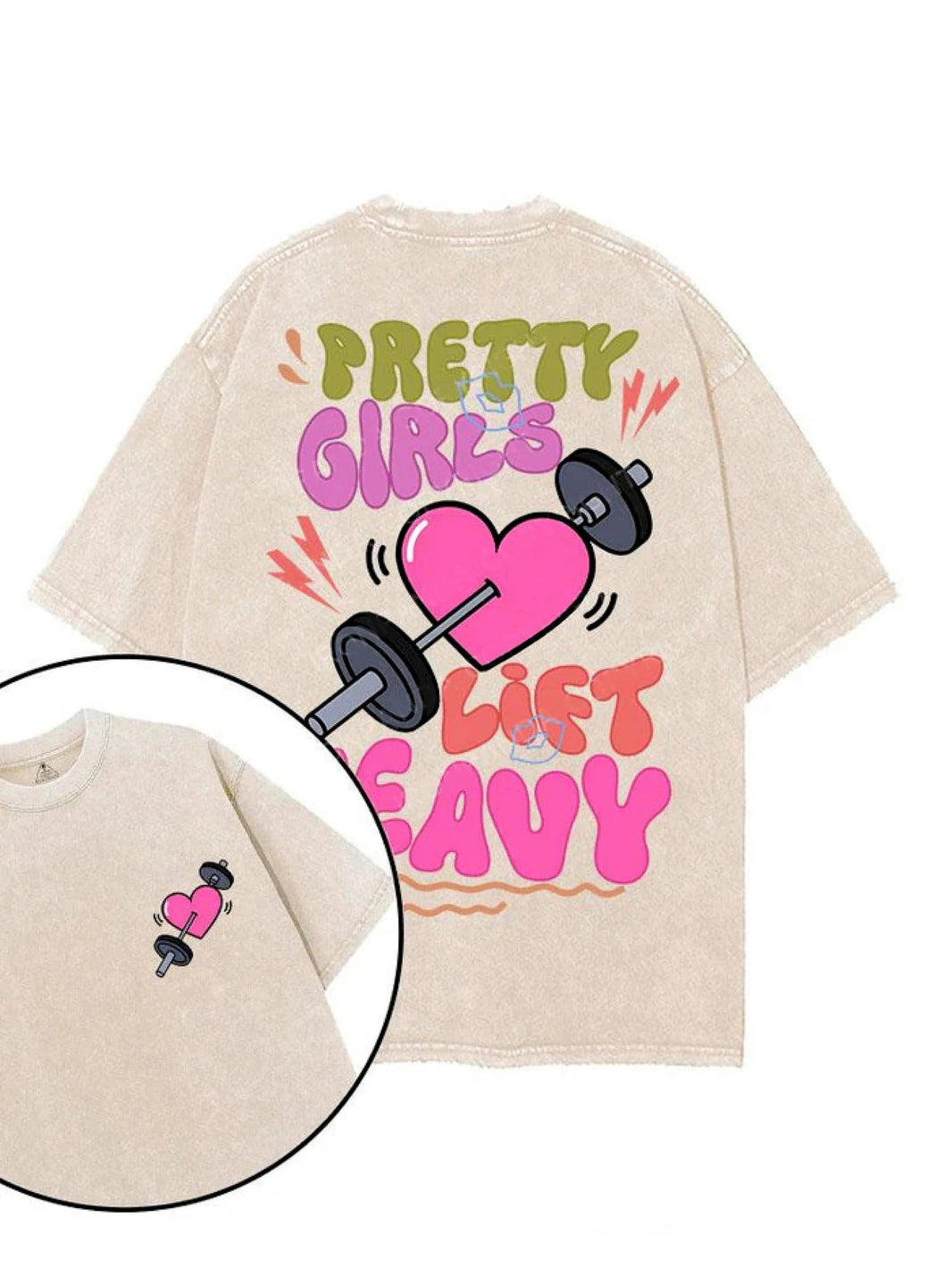 KOSZULKA PRETTY GIRLS LIFT HEAVY - Ironfit PL
