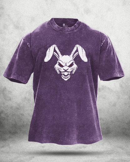 KOSZULKA RABBIT RED EYE WASHED - Ironfit PL