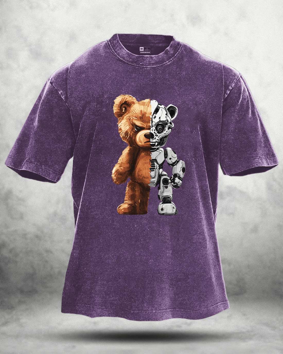 KOSZULKA ROBOT BEAR WASHED - Ironfit PL