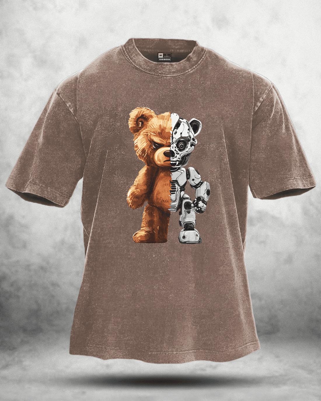KOSZULKA ROBOT BEAR WASHED - Ironfit PL