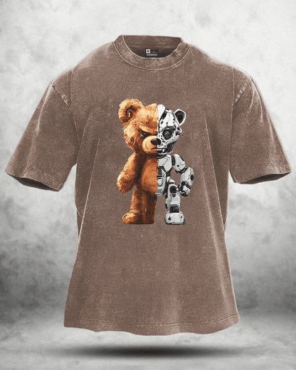 KOSZULKA ROBOT BEAR WASHED - Ironfit PL