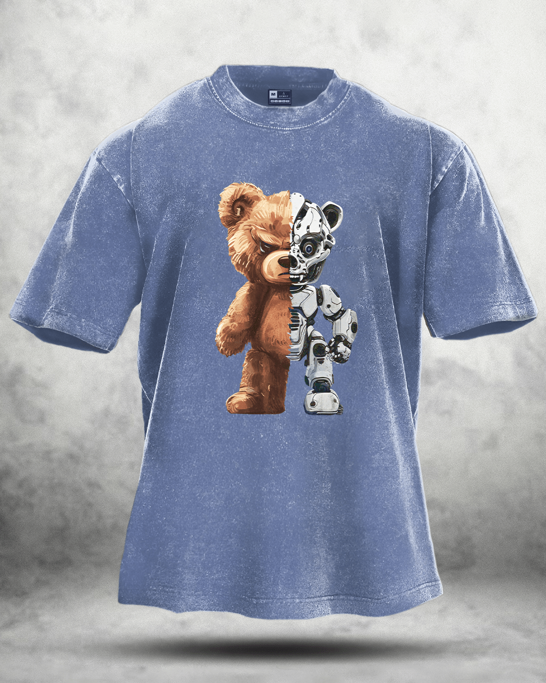 KOSZULKA ROBOT BEAR WASHED - Ironfit PL