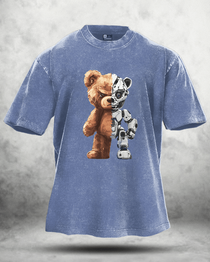 KOSZULKA ROBOT BEAR WASHED - Ironfit PL