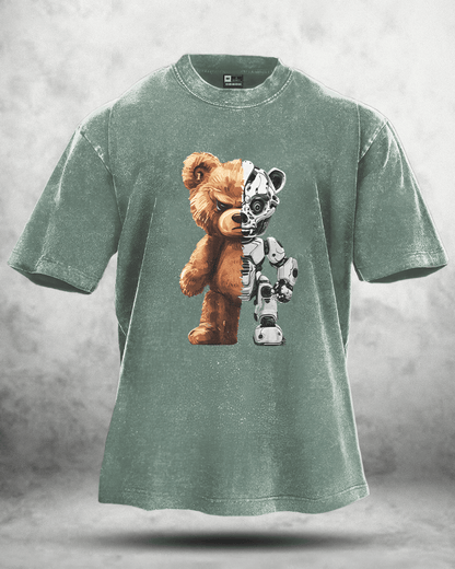 KOSZULKA ROBOT BEAR WASHED - Ironfit PL