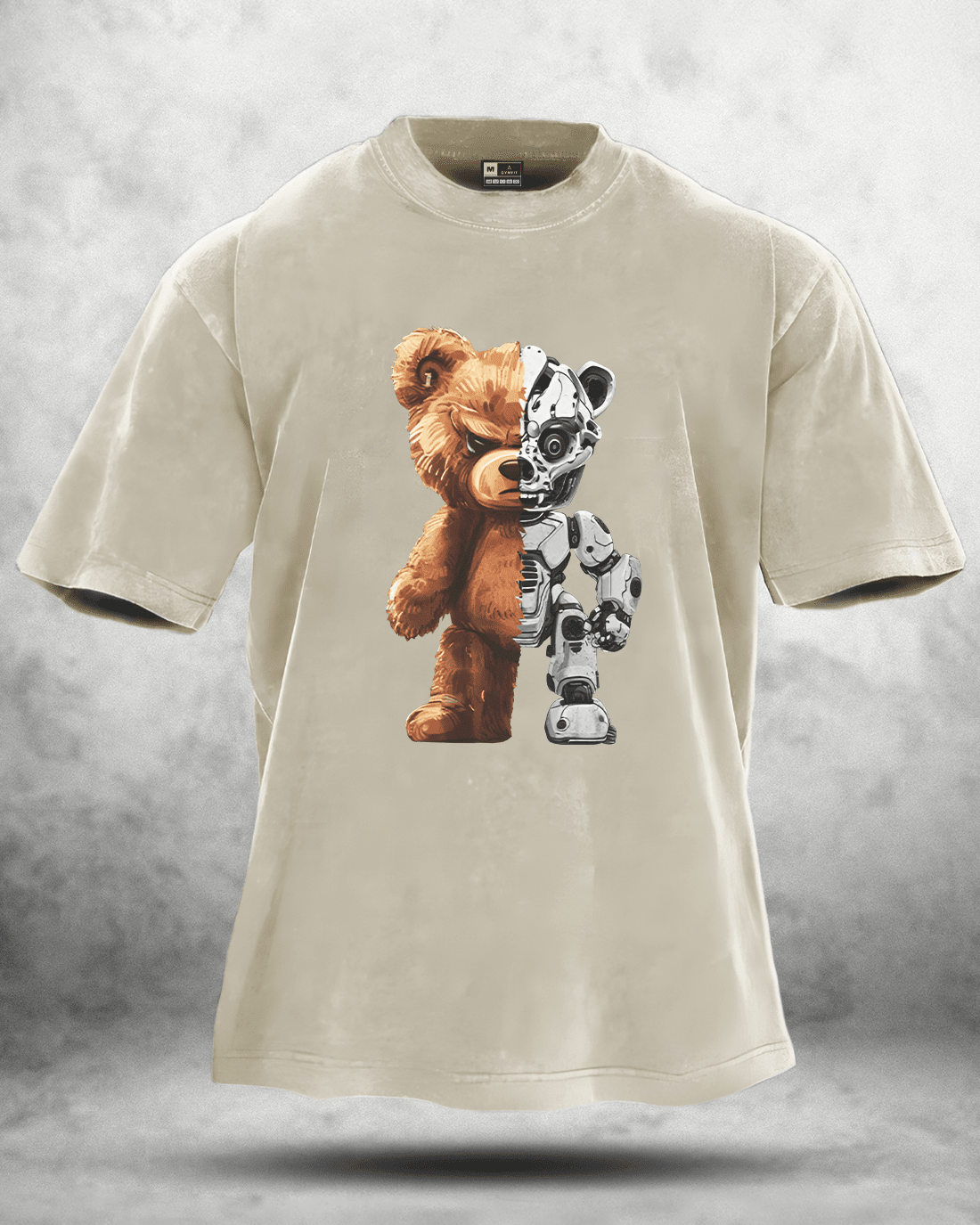 KOSZULKA ROBOT BEAR WASHED - Ironfit PL