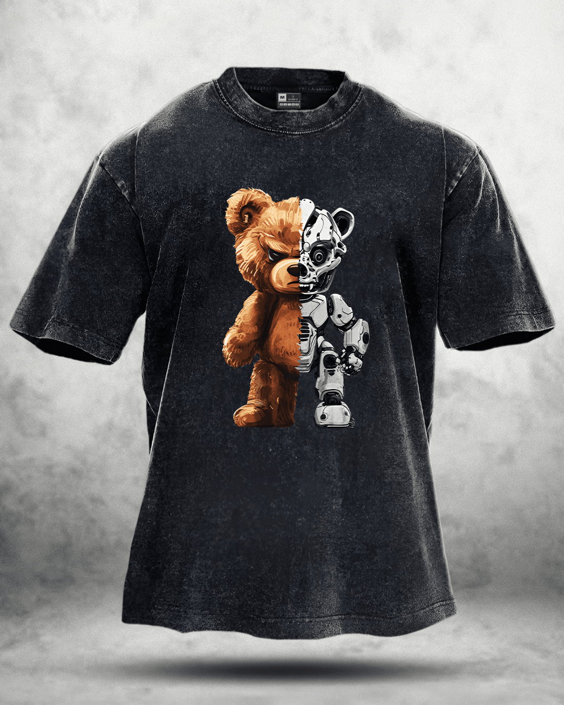 KOSZULKA ROBOT BEAR WASHED - Ironfit PL