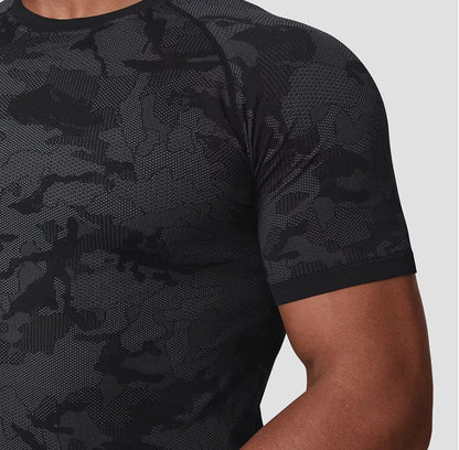 Koszulka Seamless Camo Quick Dry - Ironfit PL