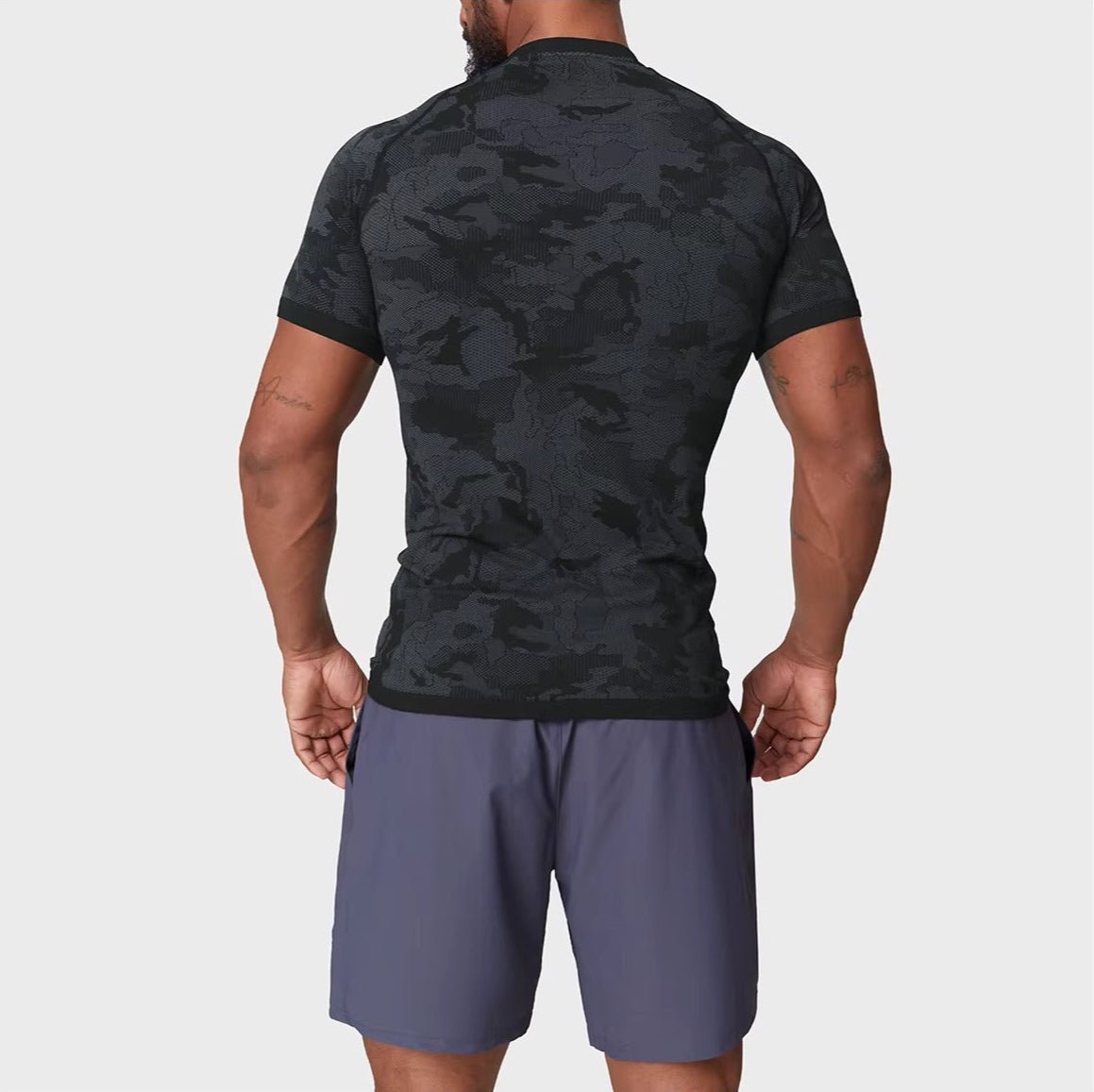 Koszulka Seamless Camo Quick Dry - Ironfit PL