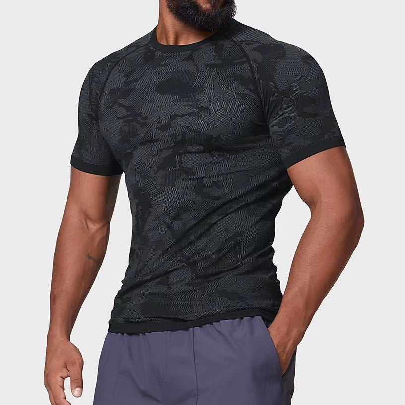 Koszulka Seamless Camo Quick Dry - Ironfit PL