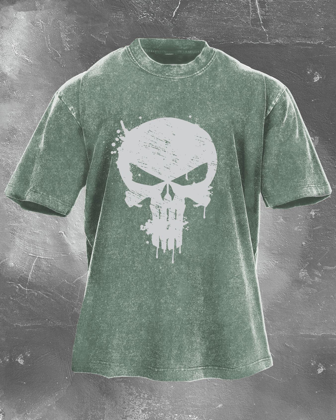 KOSZULKA SKULL CRUSHER WASHED - Ironfit PL