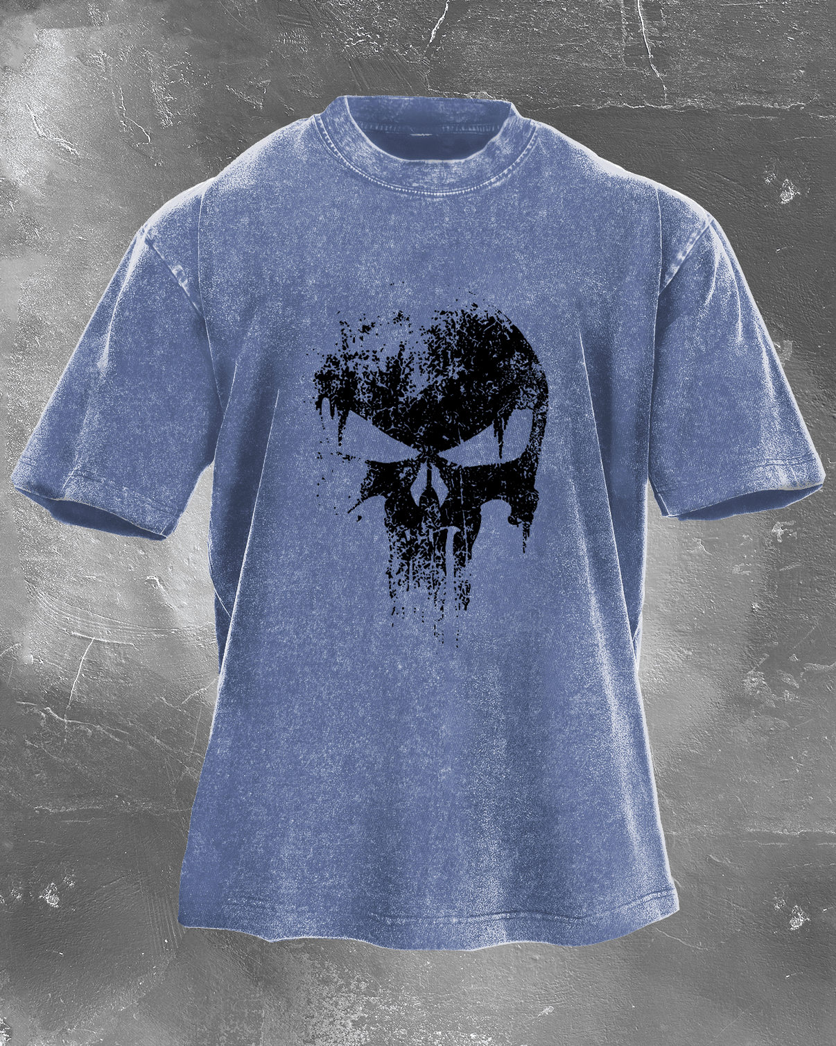 KOSZULKA SKULL WASHED - Ironfit PL