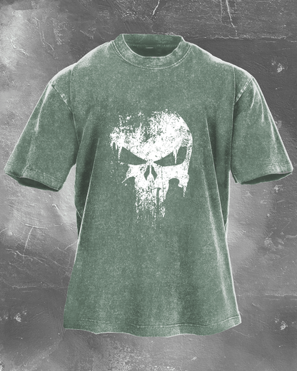 KOSZULKA SKULL WASHED - Ironfit PL