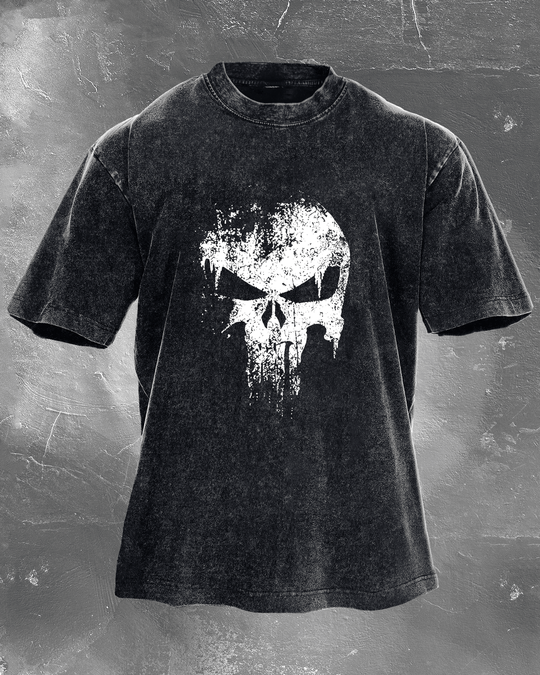 KOSZULKA SKULL WASHED - Ironfit PL