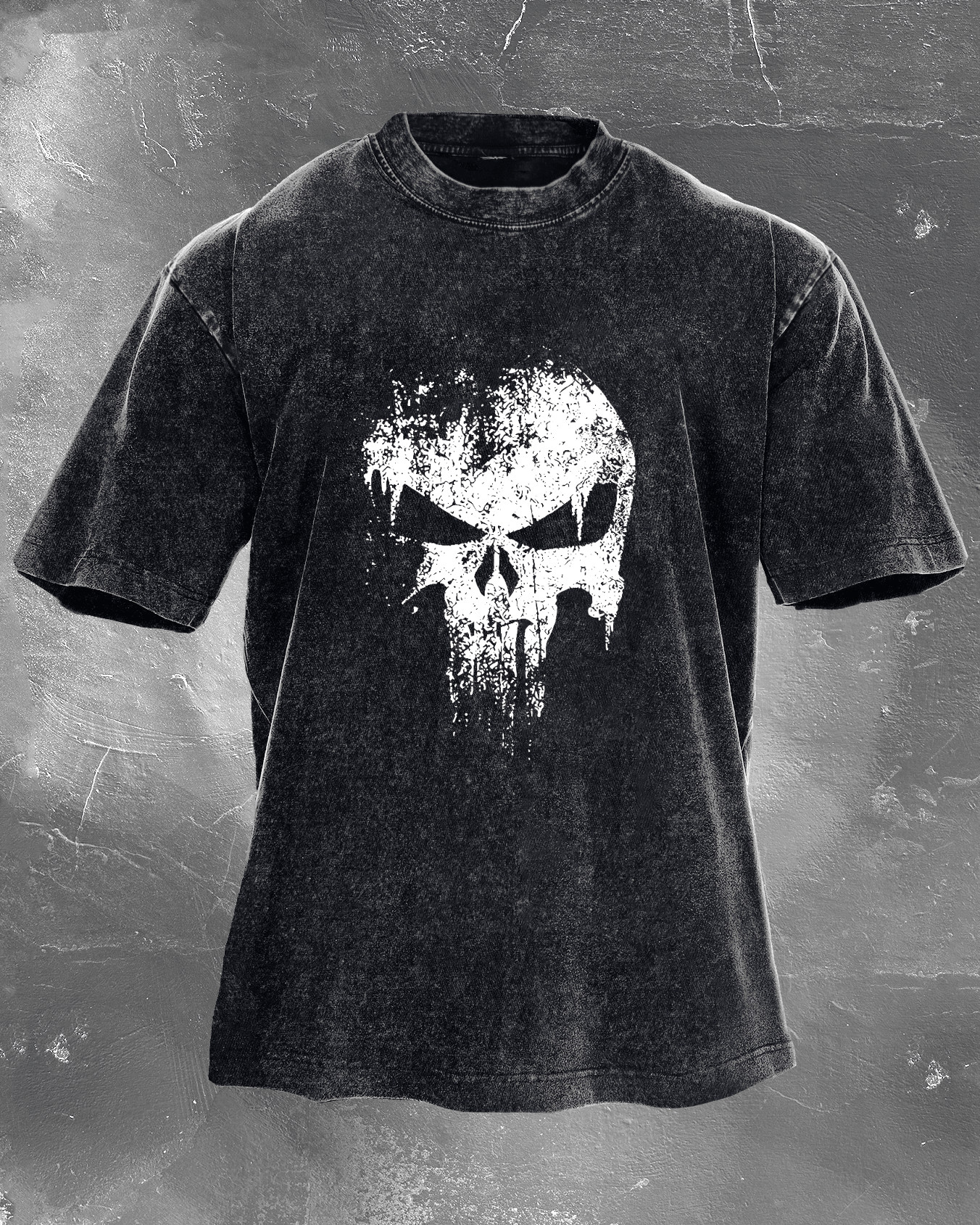 KOSZULKA SKULL WASHED - Ironfit PL