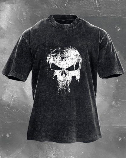 KOSZULKA SKULL WASHED - Ironfit PL