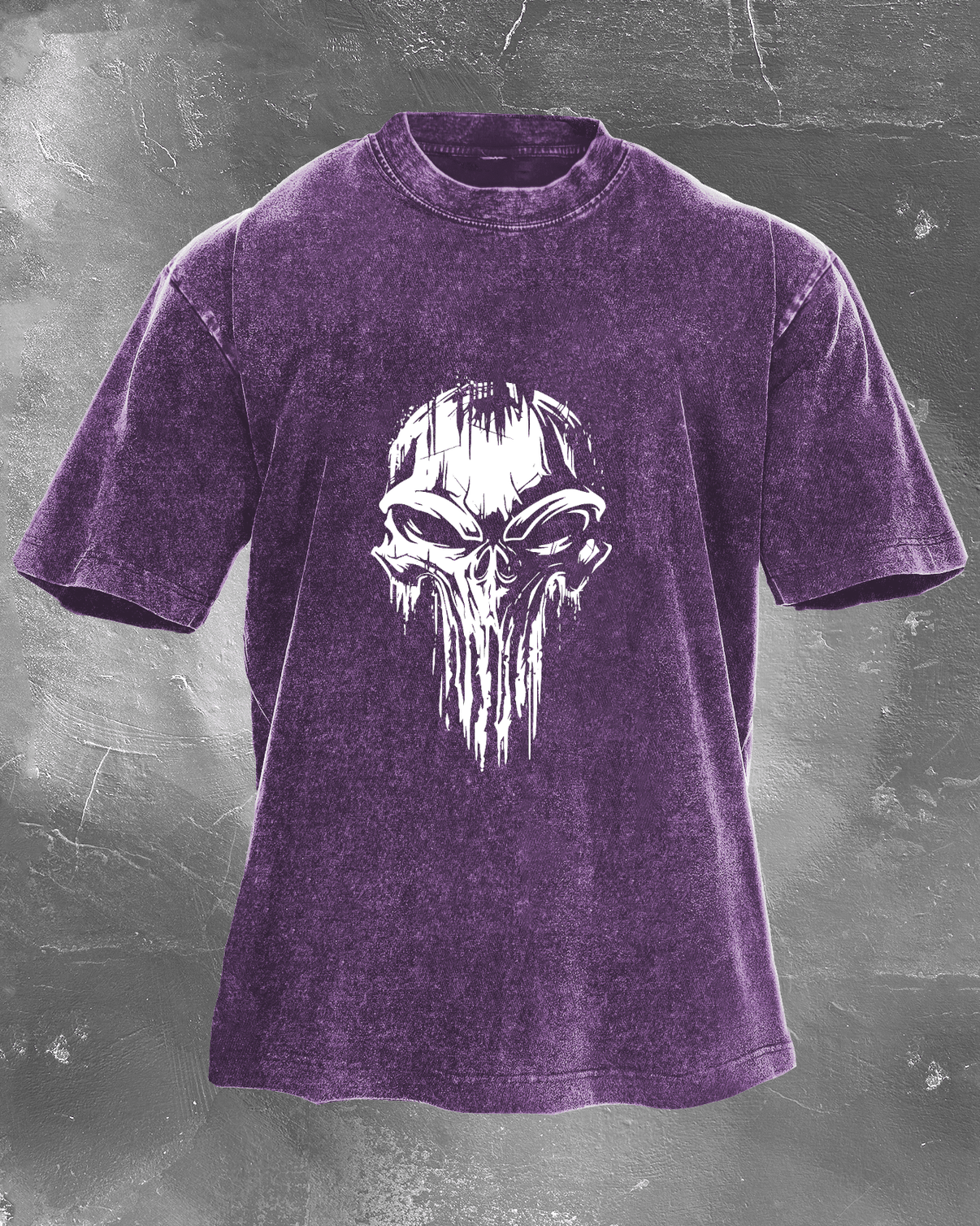 KOSZULKA SKULL WASHED - Ironfit PL
