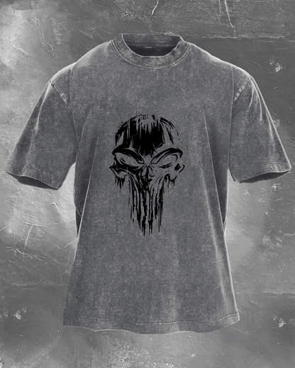KOSZULKA SKULL WASHED - Ironfit PL