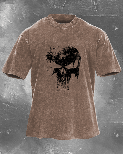 KOSZULKA SKULL WASHED - Ironfit PL