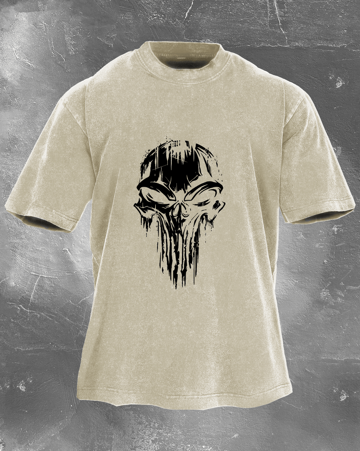 KOSZULKA SKULL WASHED - Ironfit PL