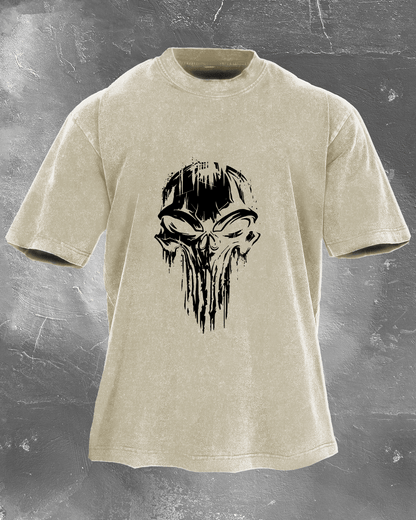 KOSZULKA SKULL WASHED - Ironfit PL