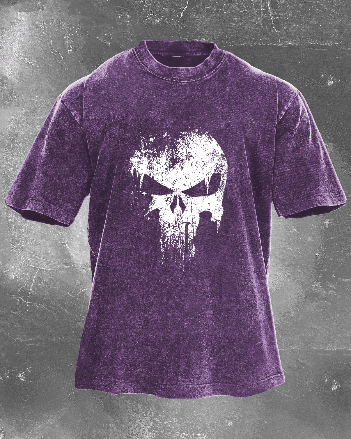 KOSZULKA SKULL WASHED - Ironfit PL