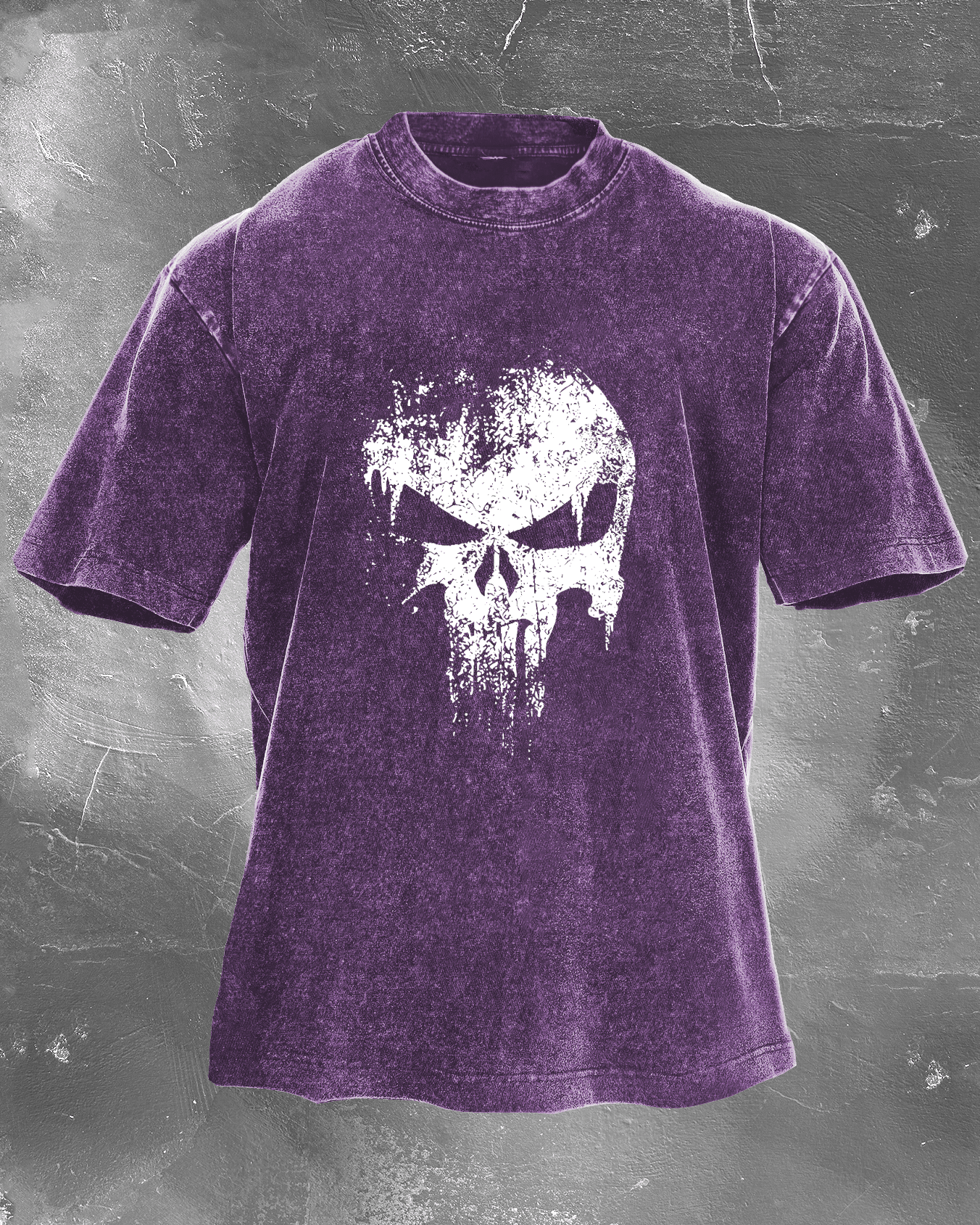 KOSZULKA SKULL WASHED - Ironfit PL