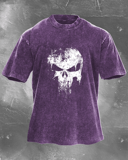 KOSZULKA SKULL WASHED - Ironfit PL