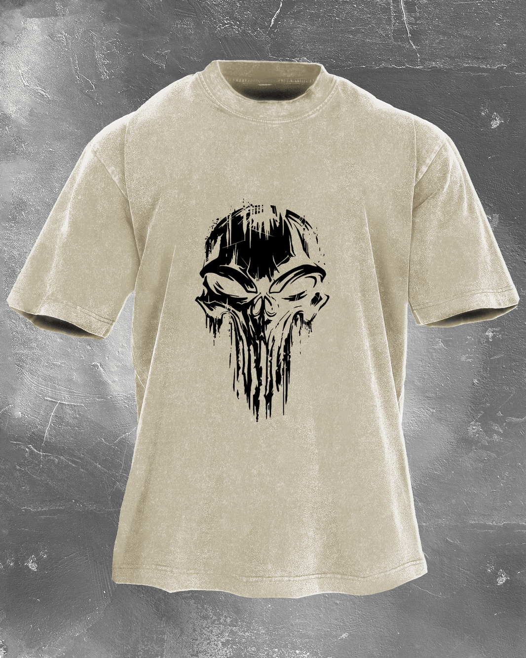 KOSZULKA SKULL WASHED - Ironfit PL