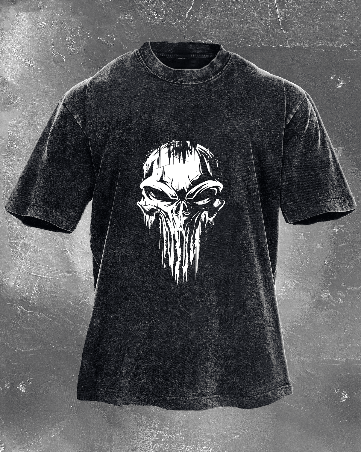 KOSZULKA SKULL WASHED - Ironfit PL