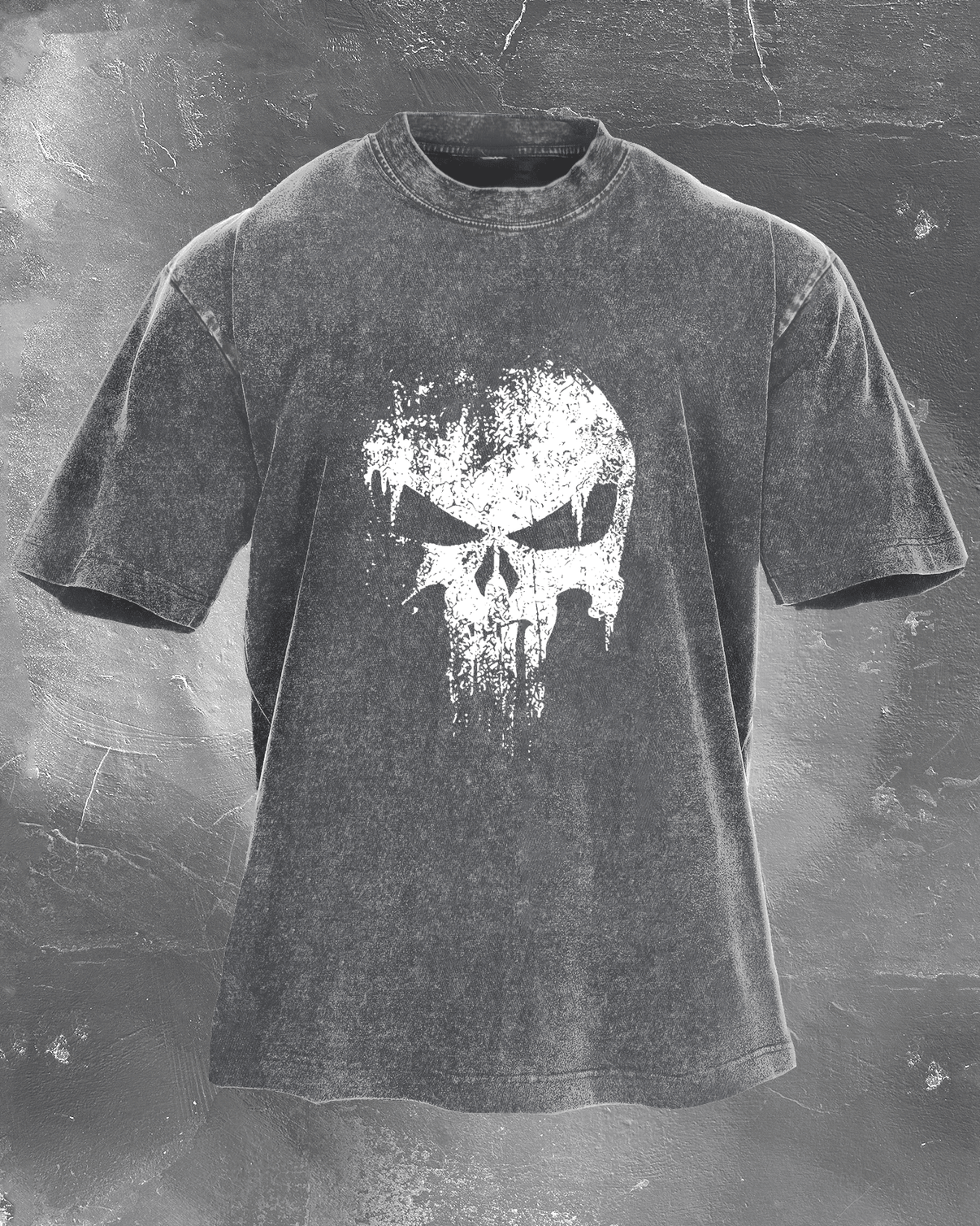 KOSZULKA SKULL WASHED - Ironfit PL