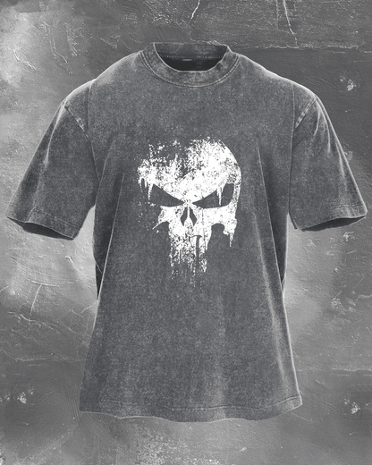 KOSZULKA SKULL WASHED - Ironfit PL
