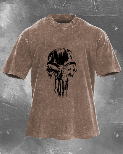 KOSZULKA SKULL WASHED - Ironfit PL