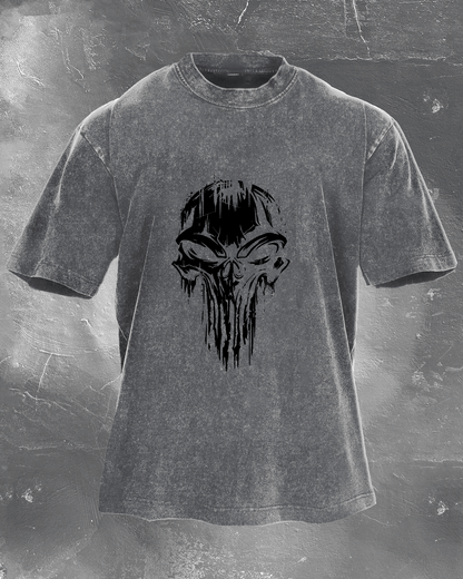KOSZULKA SKULL WASHED - Ironfit PL