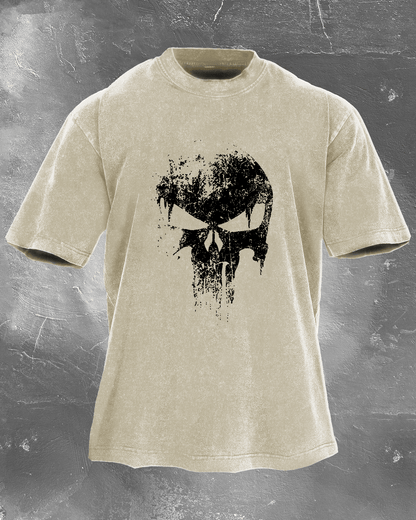 KOSZULKA SKULL WASHED - Ironfit PL