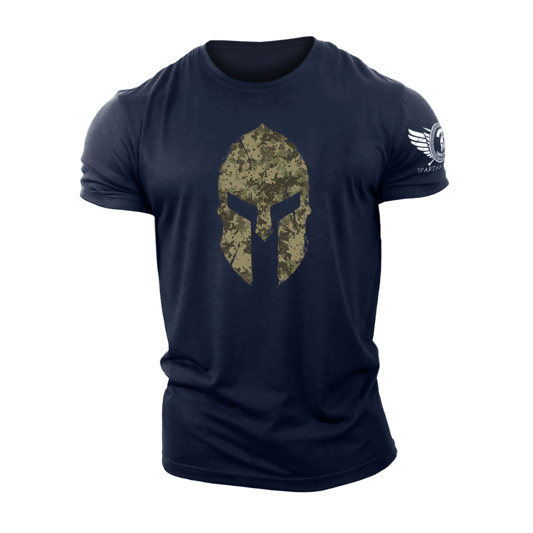 Koszulka Spartan Helmet Woodland Camo - Gym - Ironfit PL