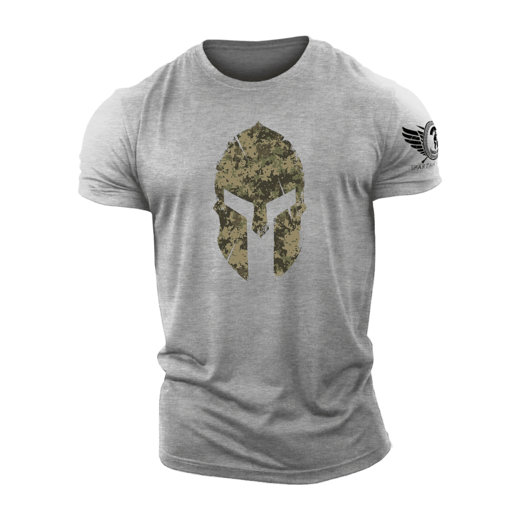 Koszulka Spartan Helmet Woodland Camo - Gym - Ironfit PL
