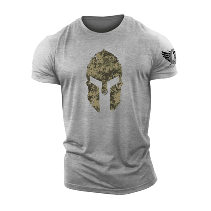 Koszulka Spartan Helmet Woodland Camo - Gym - Ironfit PL