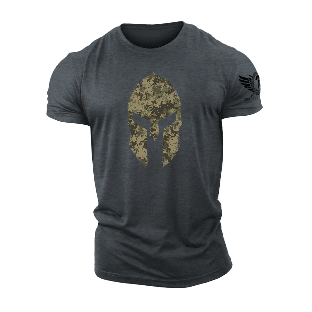 Koszulka Spartan Helmet Woodland Camo - Gym - Ironfit PL