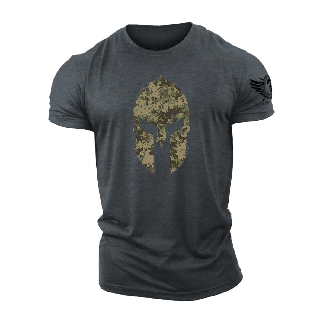 Koszulka Spartan Helmet Woodland Camo - Gym - Ironfit PL
