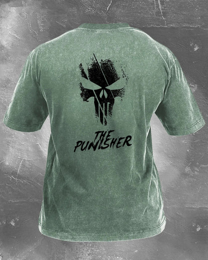 KOSZULKA THE PUNISHER WASHED - Ironfit PL