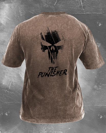 KOSZULKA THE PUNISHER WASHED - Ironfit PL