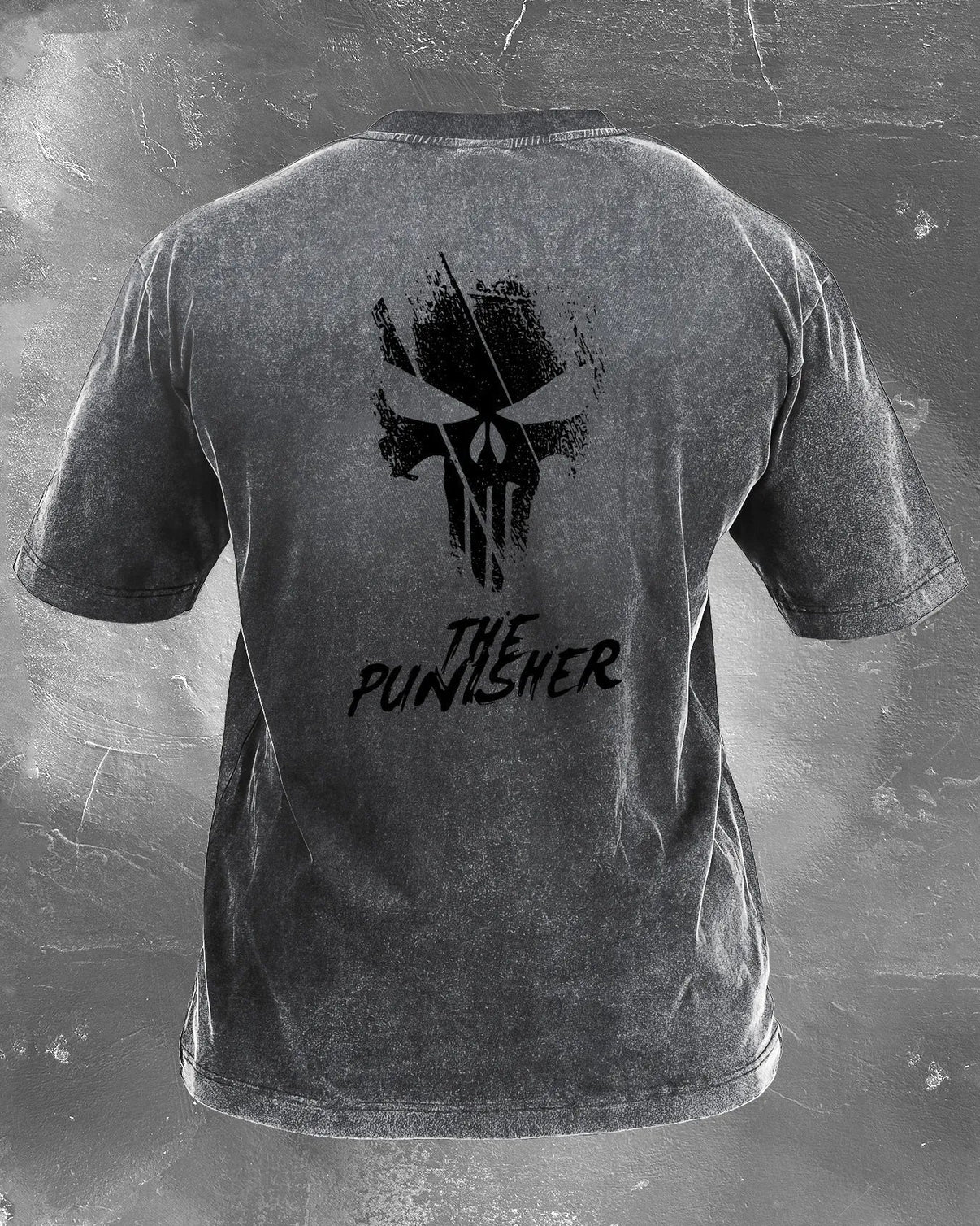 KOSZULKA THE PUNISHER WASHED - Ironfit PL