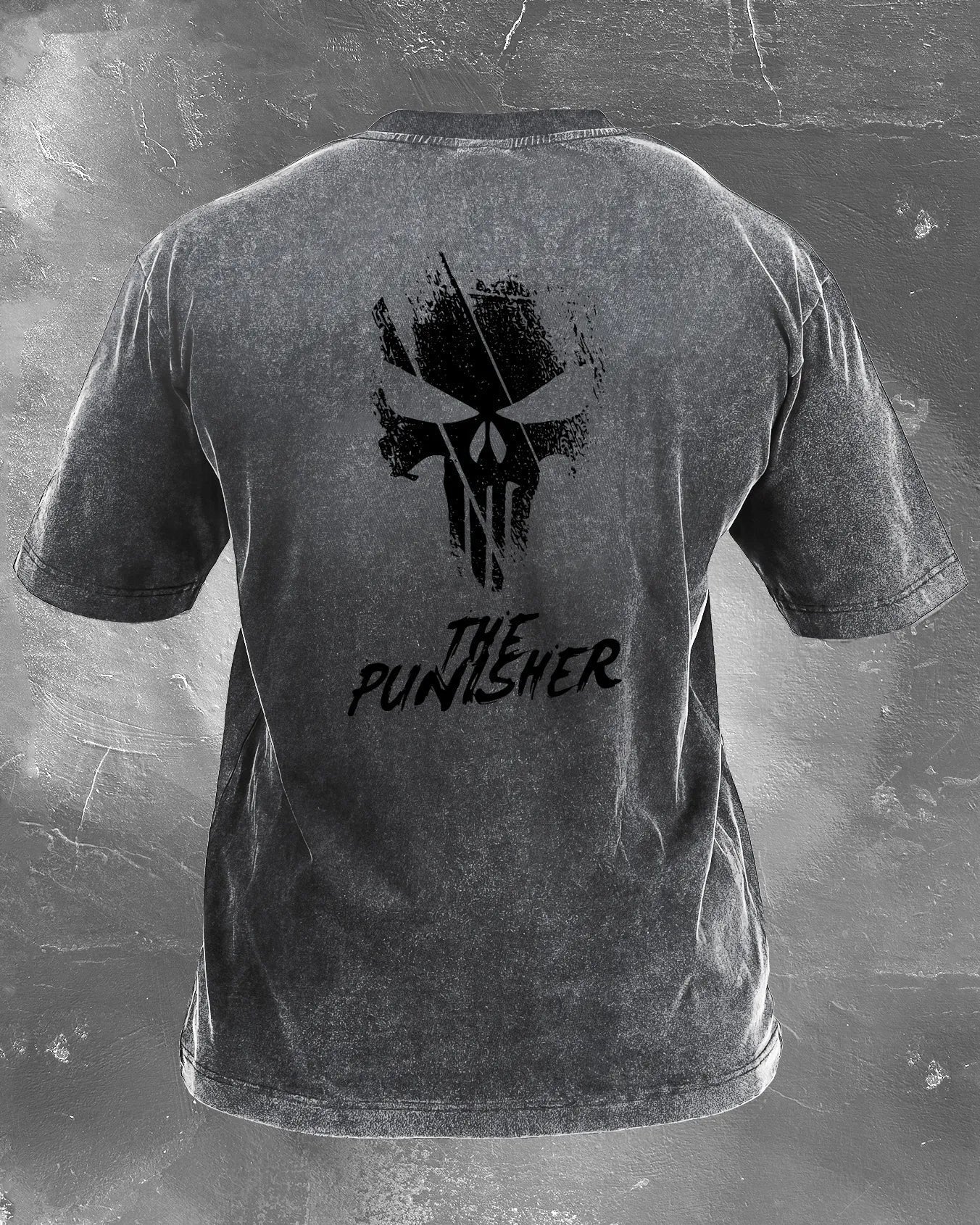 KOSZULKA THE PUNISHER WASHED - Ironfit PL