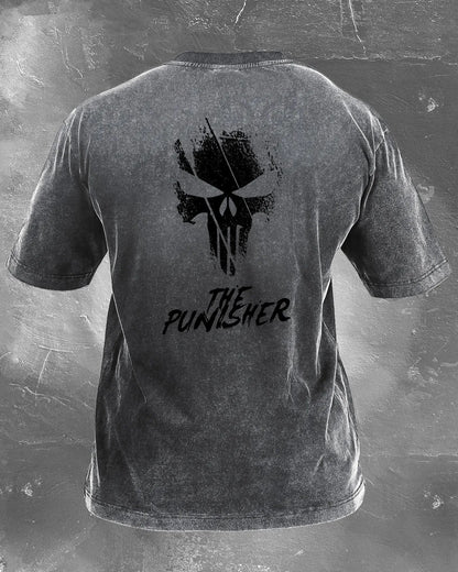 KOSZULKA THE PUNISHER WASHED - Ironfit PL