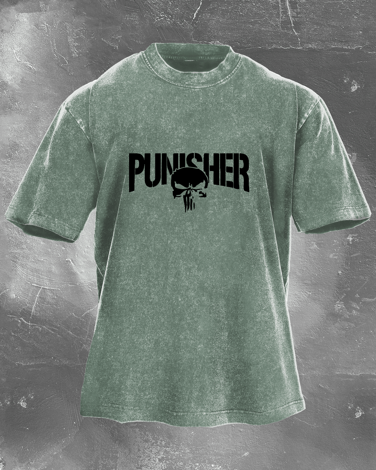 KOSZULKA THE PUNISHER WASHED - Ironfit PL